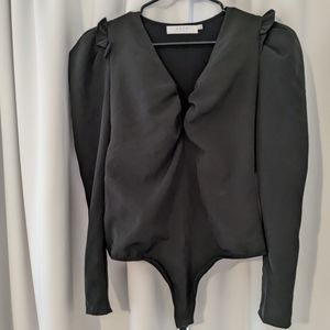 ASTR bodysuit puff long sleeves